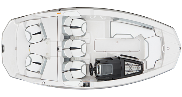 Scarab 165G vue plongeante